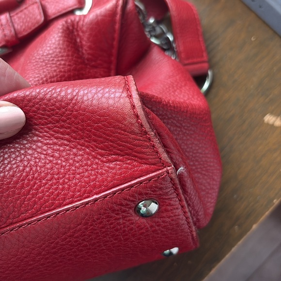 Michael Kors red Hamilton tote GUC - Picture 9 of 13